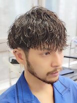 無造作パーマ波巻きパーマ波巻きスパイラルパーマツーブロック