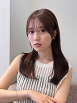 アンフィニー 銀座(ANFINI)&nbsp;レイヤーカット小顔カットナチュラルワンカールグレージュ