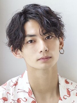 オーシャントーキョー(OCEAN TOKYO) メンズパーマツイスパ波巻きスパイラルマッシュセンターパート