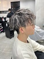 レベル 葛西店(LEVEL) ホワイトメッシュ ツイストスパイラルパーマ メンズカット 葛西