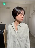 フェミニンロング40代30代タッセルボブ前髪レイヤーボブ