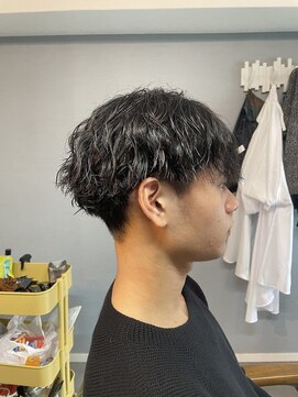 グリードヘア(GREED HAIR) 波巻きパーマ×マッシュ