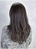 ロング美髪ウルフレイヤー顔周りレイヤー_ba544651