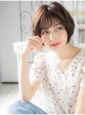 八潮/髪質改善/細めハイライト☆ゆるふわフェザーショートl