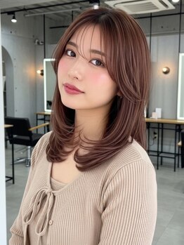 個室型美容室 グルグル 表参道店(GULGUL)の写真/<圧倒的高評価な韓国レイヤーカット>毛先数ミリ単位にこだわる小顔を創る顔周りカット*[表参道駅/髪質改善]