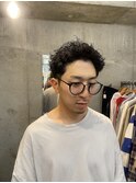 メンズカット短髪スパイキーショートベリーショートピンパーマ