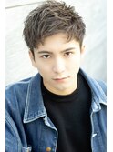 ウェーブパーマ　メンズヘア　束間　イケメン　２０代　３０代ｋ