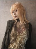 レイヤーカット/ウルフ/ホワイトブロンド/外ハネボブ/美髪