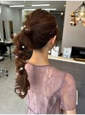 パールアクセサリー＿ヘアセット＿特別な日スタイル__16