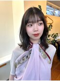 ノンジアミン透明感ナチュラルブラウンくびれヘア