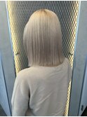 博多で人気のダブルカラー♪ブリーチカラー/ハイトーンボブ◎