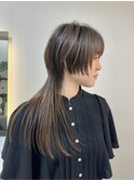 ウルフカットレイヤーカットミディアムウルフハッシュカット