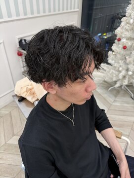 カット×ツイストスパイラルパーマ