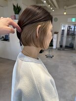 リメバイナチュラル(Rime by Natural)&nbsp;シンプルボブ×ミルクティーインナーカラー