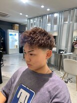 メンズサロン キング 心斎橋店(Men’s salon K!ng)&nbsp;波巻きツイストスパイラルパーマ/フェザーパーマ/眉毛/メンズ
