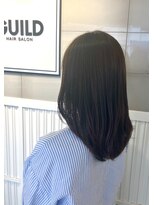 ギルド 清瀬店(GUILD) 艶感ブラウンのナチュラルミディアム