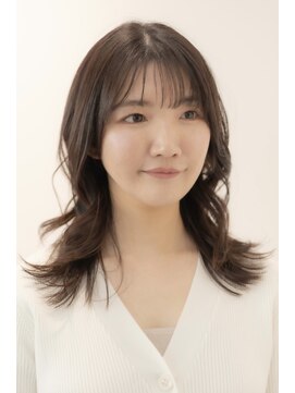 クレオメ バイ スーリール 五反田店(cleome by sourire) シースルーバング大人ガーリーミディアムレイヤーカット黒髪美髪