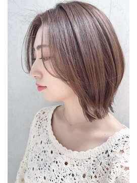 バームヘア(balm hair) ブリーチなしカラー髪質改善サブリミック艶感大人美髪ストレート