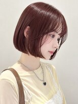 ラビットホール(Rabbit hole) 【misato】艶感たっぷり赤ブラウンボブ