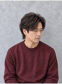 フェザーウルフ×毛流れパーマ