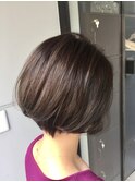 お手入れ簡単☆クラシカルショートグレージュ☆