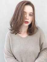 ルティア 池袋(Lutia) ミルクティーベージュ レイヤースタイル