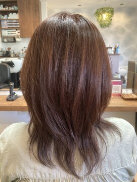 サロンパルヨン ヘアーアンドネイル(SALON paljon Hair&Nail) 白髪染めでもカワイイピンクカラー＆ウルフボブ