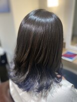 ラウレアヘアー(Laule'a hair)&nbsp;艶感のあるインナーネイビーカラー