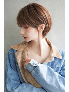 カライング(ing) 大人可愛い20代30代40代黒髪前下がりショートボブ丸みショート◎