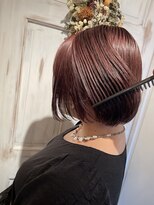 ヘアアトリエコモノ(hair l'atelier KoMoNo) 【1bleach】【秋カラー】肌馴染みバツグン！ボルドーブラウン！