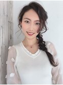 サイド編みおろし