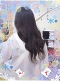 #プルエクステ#シール#編み込み#黒髪ロング#韓国風スタイル