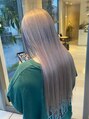 カーラ エクステンション(cara extension) ハイトーンもベースの色をエクステにしっかりと馴染ませます!