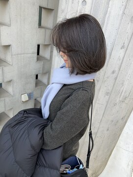 リバレッジ 広尾(Leverage) フェイスレイヤーグレージュボブ【広尾/恵比寿】担当:大住】