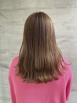 アッシュタカサキ(ash takasaki) ミルクティーベージュダブルカラーインナーカラーケアブリーチ