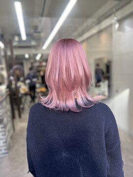 エミーバイモアムー(Emmie byMoremuu) 【ハイトーンカラー】  ホワイト ピンク