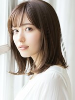 クオーレ(CUORE)&nbsp;★大人可愛い20代30代40代★美髪こなれ前髪ミディアムグレージュ