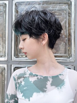 シオン(shion) フェザーショートメルティカラー似合わせカット_ba398443