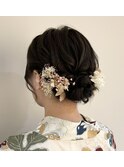 浴衣ヘア　シニョン