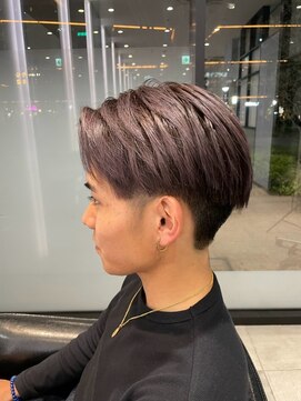 アース 長崎時津店(HAIR&MAKE EARTH) ピンクアッシュ×刈り上げスタイル