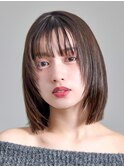 レイヤーカット×ボブ