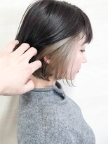 エルサリープアネックス 神戸三宮(Elsaleap annex)&nbsp;切りっぱなしボブ/インナーカラー/ホワイトベージュ