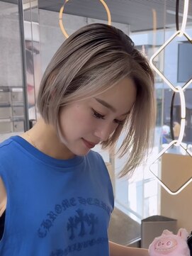 ラキング ギンザ トウキョウ(LAKING GINZA) くびれヘア/アプリコットオレンジ/夏/ハイライトカラー[銀座駅]