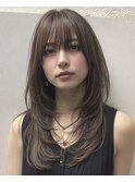 銀座/銀座駅/韓国/レイヤーカット/顔周り/前髪カット/ストレート