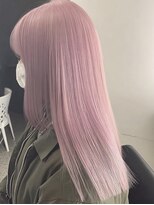 ネハス 名古屋栄店(nehus.)&nbsp;ピンクカラー/ブリーチカラー/ウルフカット/レイヤーカット