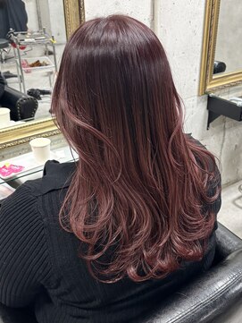 ルノン(LUNON) 暗めカラーグランマッシュデザインカラーフェイスフレーミング