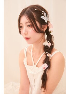 フューズ 曳舟店(Fuse) お花と蝶の編み下ろしスタイル