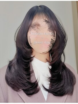 ジーナ 京都河原町(Zina) ミディアム × 韓国風 レイヤーカット