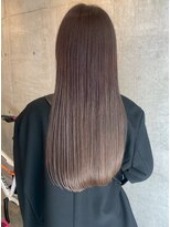 ロッカヘアエジェ(ROCCA hair eje.)&nbsp;ハイライトカラー艶めくグレージュロング