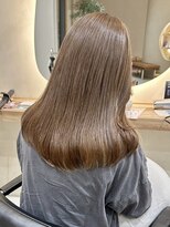 ヒビヲ 天神警固(HIBIO)&nbsp;ミルクティーベージュカラーブリーチダブルカラー